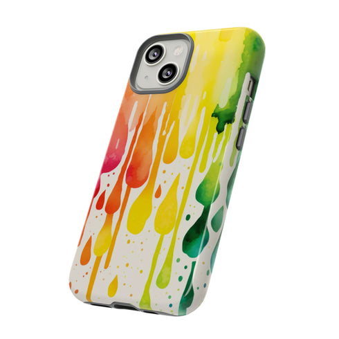 Rainbow Spring Showers - Impact Resistant Phone Case